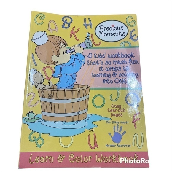 Vintage Precious Moments Coloring Activity Book NEW Kids - Picture 1 of 4